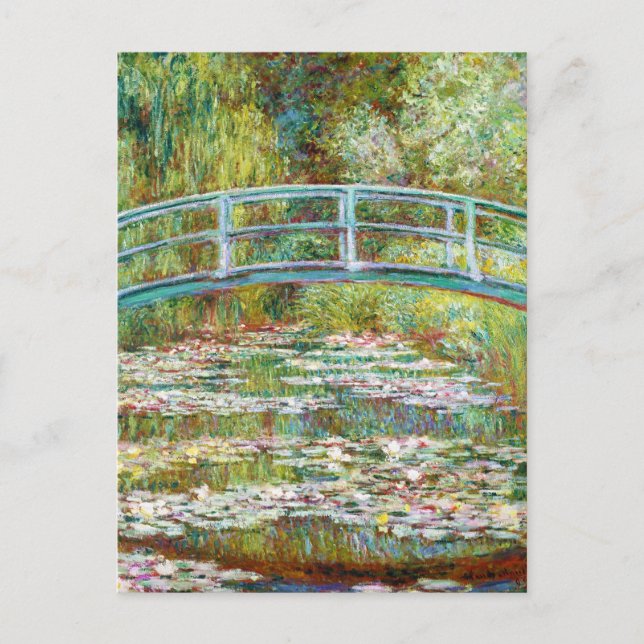 Carte Postale Le pont japonais 1899 Claude Monet (Devant)