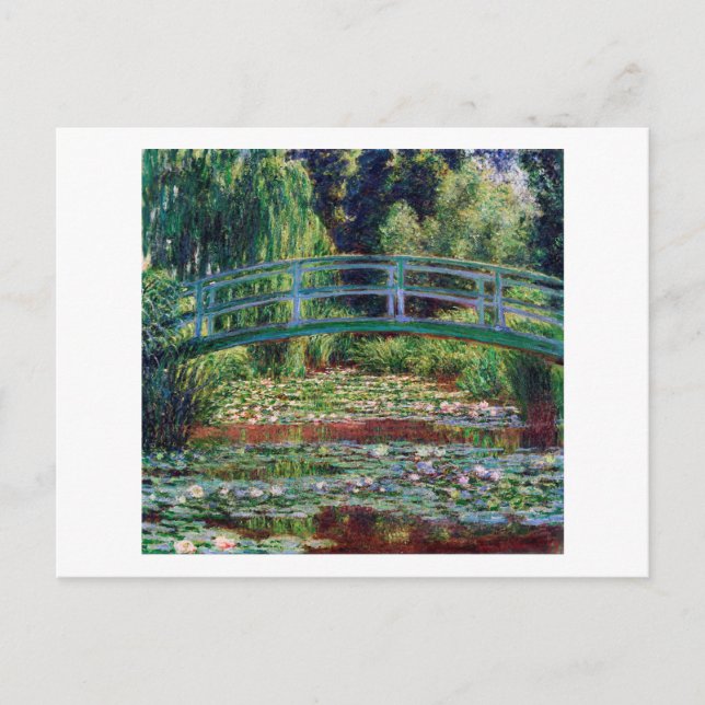 Carte Postale Le Pont Japonais (Etang Lily), Monet (Devant)