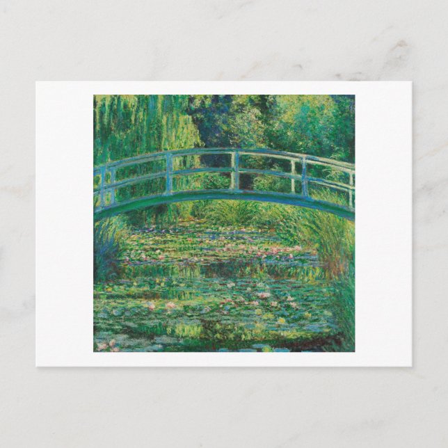 Carte Postale Le Pont Japonais (Etang Lily), Monet (Devant)