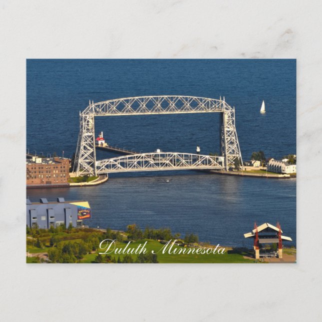 Carte Postale Le pont levant Duluth Minnesota (Devant)
