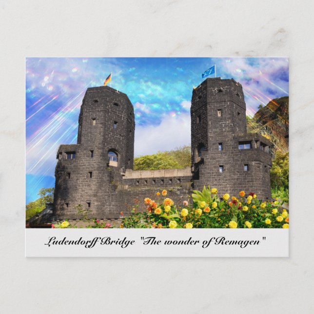 Carte Postale Le pont Ludendorff reste à Erpel, Remagen (Devant)