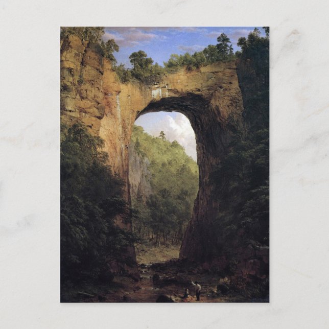 Carte Postale Le pont naturel, Virginie par Frederick Edwin Ch (Devant)