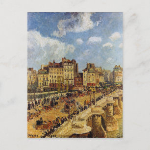 Carte Postale Le pont Neuf par Camille Pissarro
