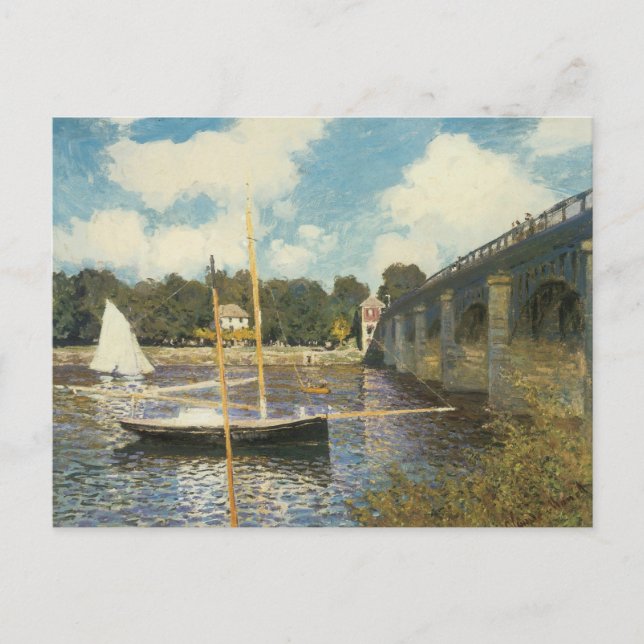 Carte Postale Le pont routier d'Argenteuil par Claude Monet (Devant)