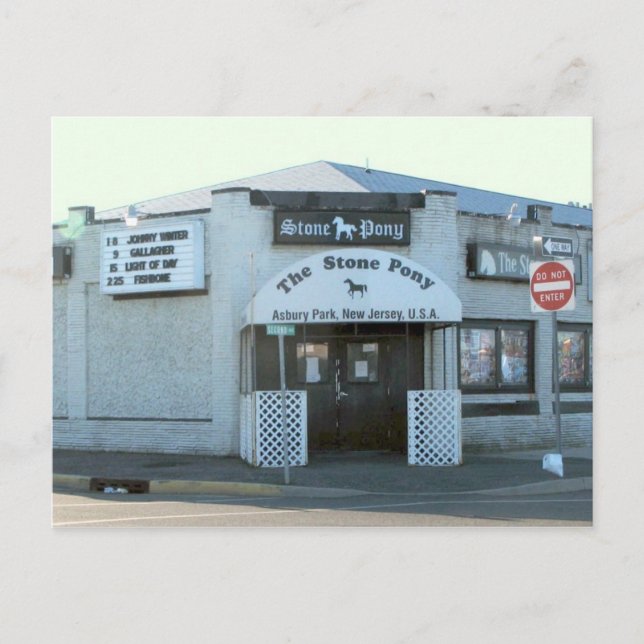 Carte Postale Le Pony de Pierre à Asbury Park, NJ (Devant)