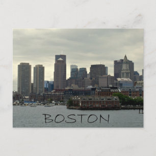 CARTE POSTALE LE PORT DE BOSTON