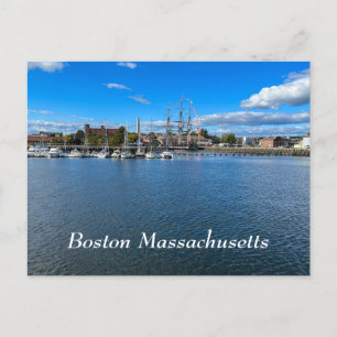 Carte Postale Le port de Boston dans le Massachusetts