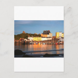 Carte Postale Le Port De Tenby, Galles Du Sud