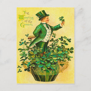 Carte Postale Le port du vert - Saint Patrick's Day