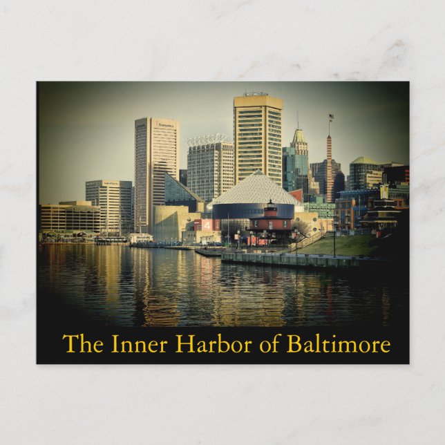 Carte Postale Le port intérieur de Baltimore (Devant)