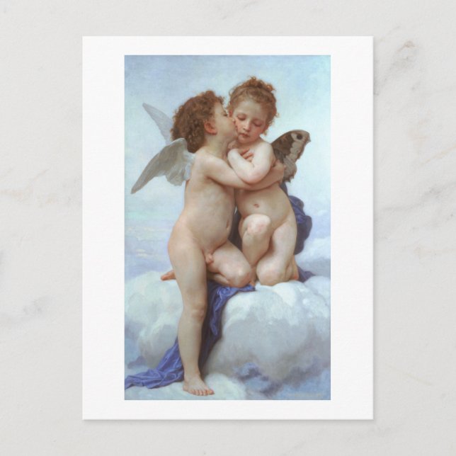 Carte Postale Le premier baiser, Amor et Psyche, Bouguereau (Devant)
