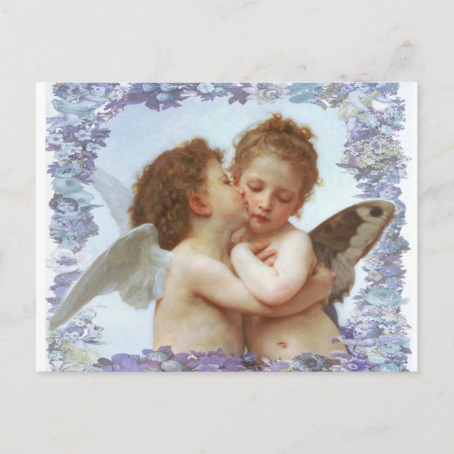 Carte Postale LE PREMIER KISS, C.1873 William Bourgeau (Devant)