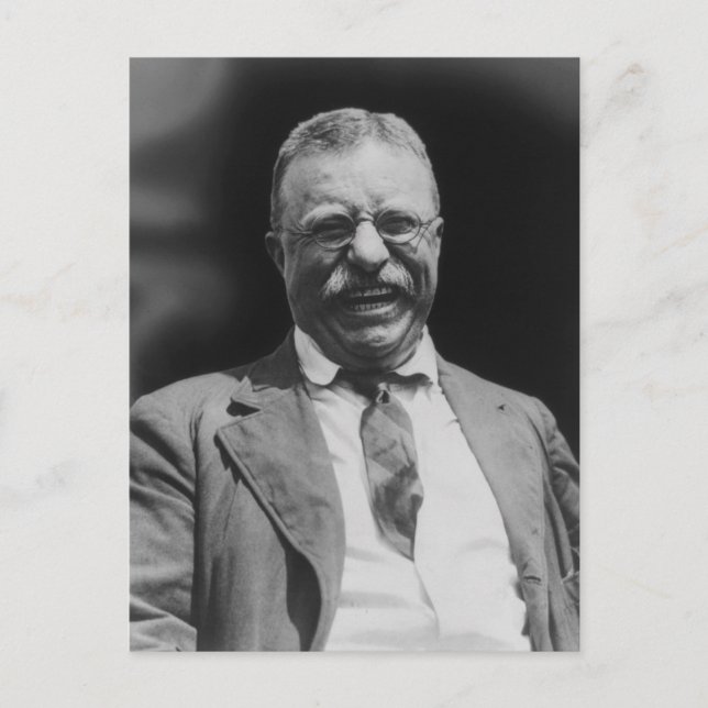 Carte Postale Le Président américain Theodore Teddy Roosevelt ri (Devant)