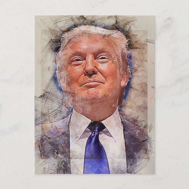 Carte Postale Le président Donald Trump (Devant)