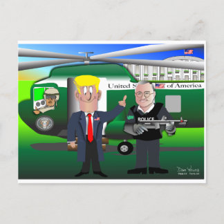 Carte Postale Le président Donald Trump et le gouverneur Loren C
