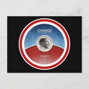 Carte Postale Le président Obama CHANGE
