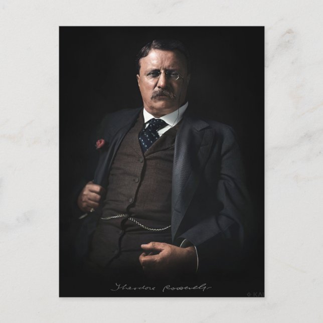 Carte Postale Le président Theodore Roosevelt (Devant)