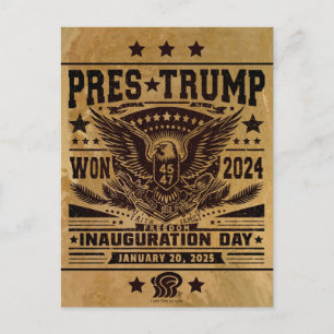Carte Postale Le président Trump a gagné 2024