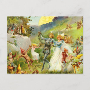 Carte Postale Le Prince Fairy et Thumbelina