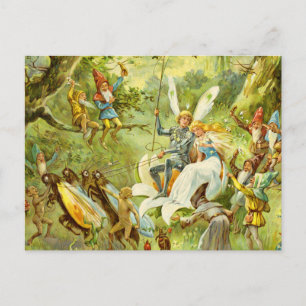 Carte Postale Le Prince Fairy et Thumbelina