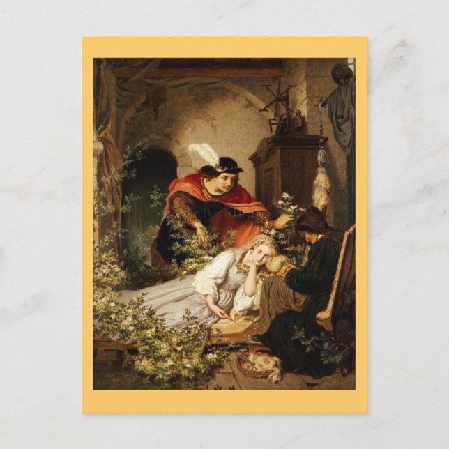 Carte Postale Le Prince penche vers la beauté du sommeil (Devant)
