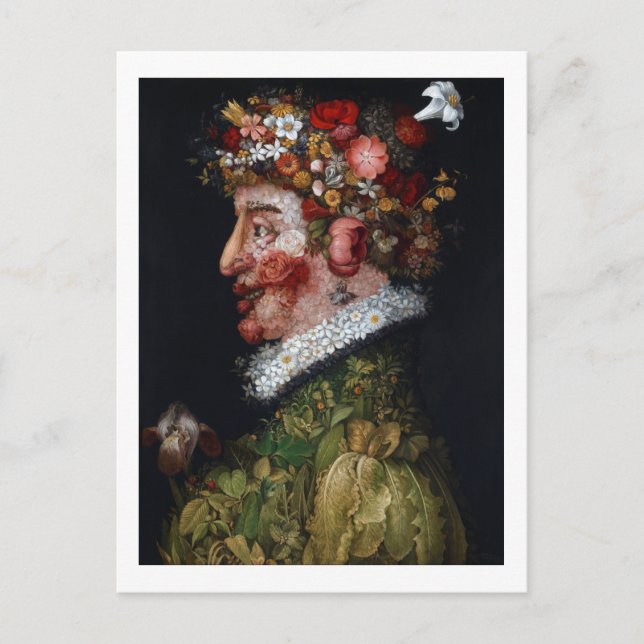 Carte Postale Le Printemps, Arcimboldo (Devant)