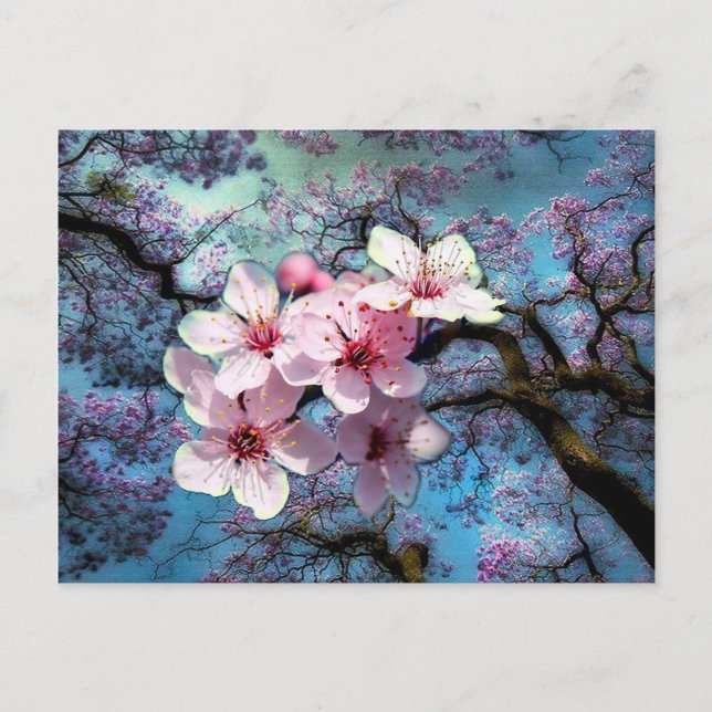 Carte Postale Le printemps est arrivé (Devant)