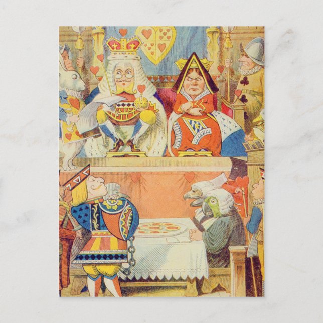 Carte Postale Le procès de la Knave des Coeurs (Devant)