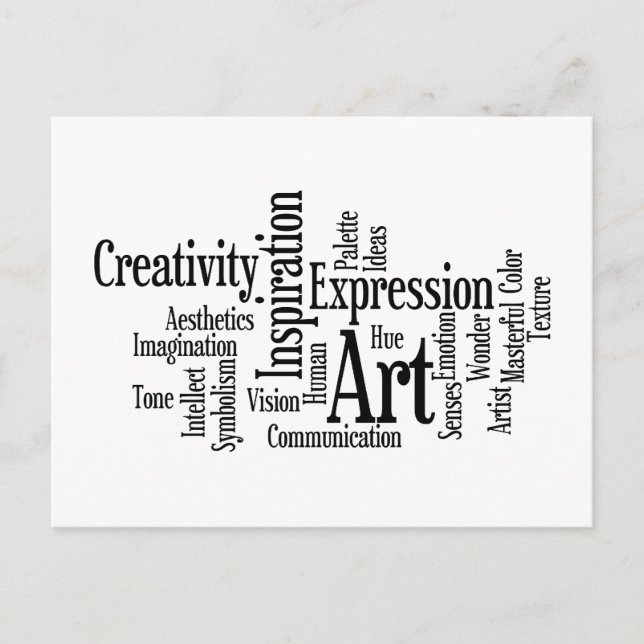 Carte Postale Le processus artistique Artiste créatif Art étudia (Devant)