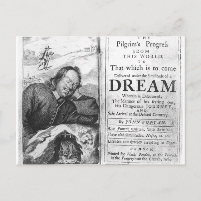 Carte Postale Le progrès du pèlerin' (Devant)