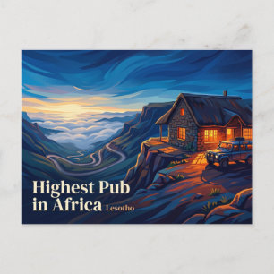 Carte Postale Le pub le plus haut d'Afrique Lesotho