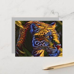 Carte Postale Le puissant Jaguar, un prédateur de la jungle