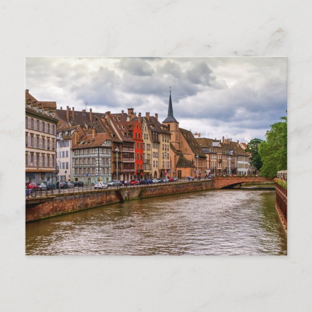 Carte Postale Le quai Saint-Nicolas à Strasbourg, France (Devant)
