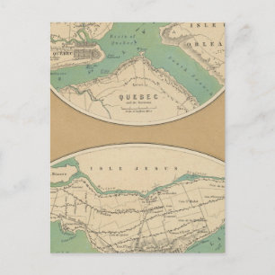 Carte Postale Le Québec et ses environnements