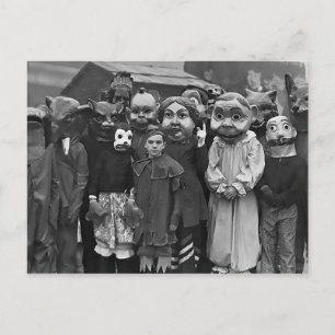 Carte Postale Le rassemblement Halloween