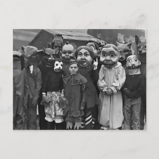 Carte Postale Le rassemblement Halloween