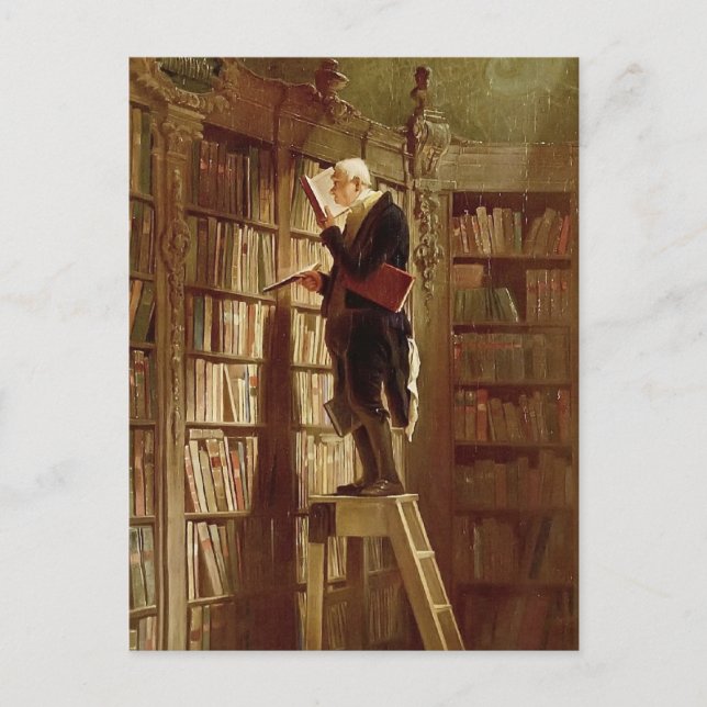 Carte Postale Le rat de bibliothèque (Devant)