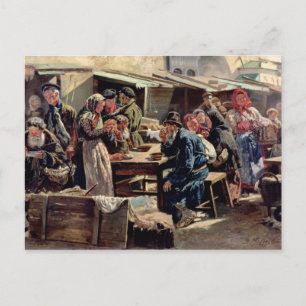 Carte Postale Le Repas, 1875