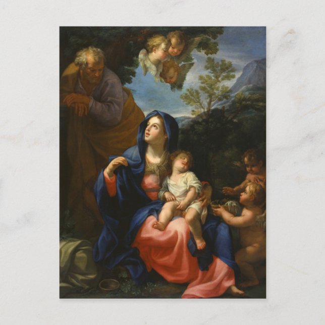 Carte Postale Le repos sur le vol en l'Egypte (Devant)