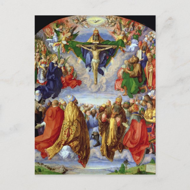 Carte Postale Le Retable Landauer, Toussaint, 1511 (Devant)