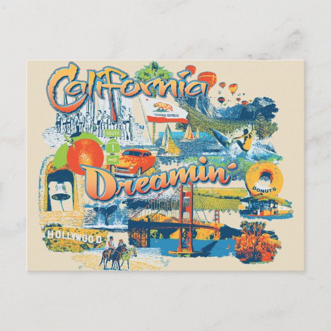 Carte Postale Le rêve de Californie (Devant)