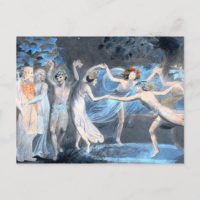Carte Postale Le rêve de la nuit d'été, William Blake (Devant)
