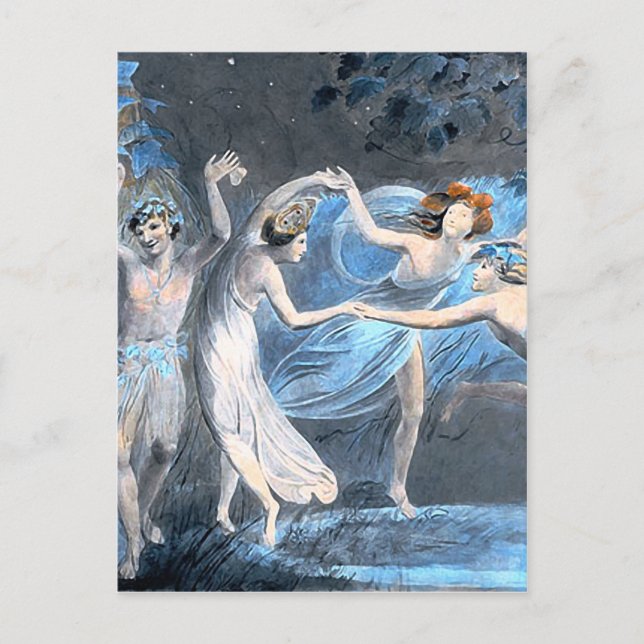 Carte Postale Le rêve de la nuit d'été, William Blake Fine (Devant)