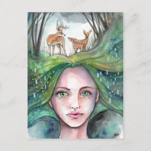 Carte Postale Le rêve des bois