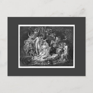 Carte Postale Le rêve d'une nuit d'été