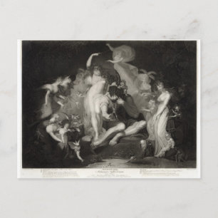 Carte Postale Le rêve d'une nuit d'été par Henry Fuseli
