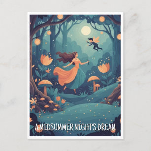 Carte Postale Le rêve d'une nuit d'été Shakespeare