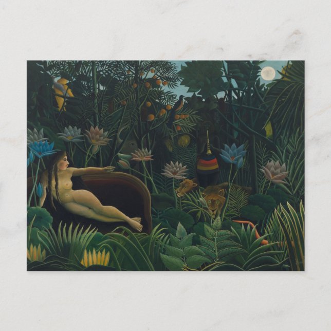 Carte Postale Le rêve (Le Reve Exotique) d'Henri Rousseau (Devant)