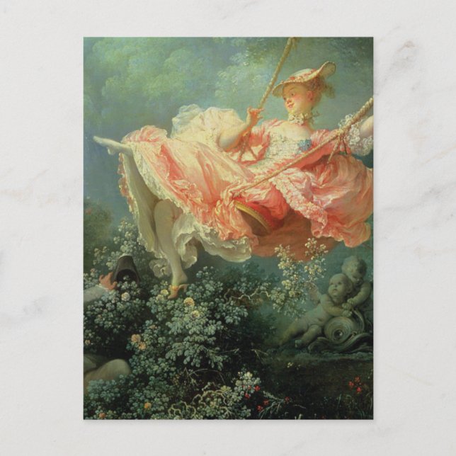 Carte Postale Le rococo de Jean-Honore Frangonard Le Swing (Devant)
