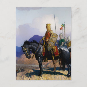 Carte Postale « Le roi Édouard observe la bataille » par NC Wyet